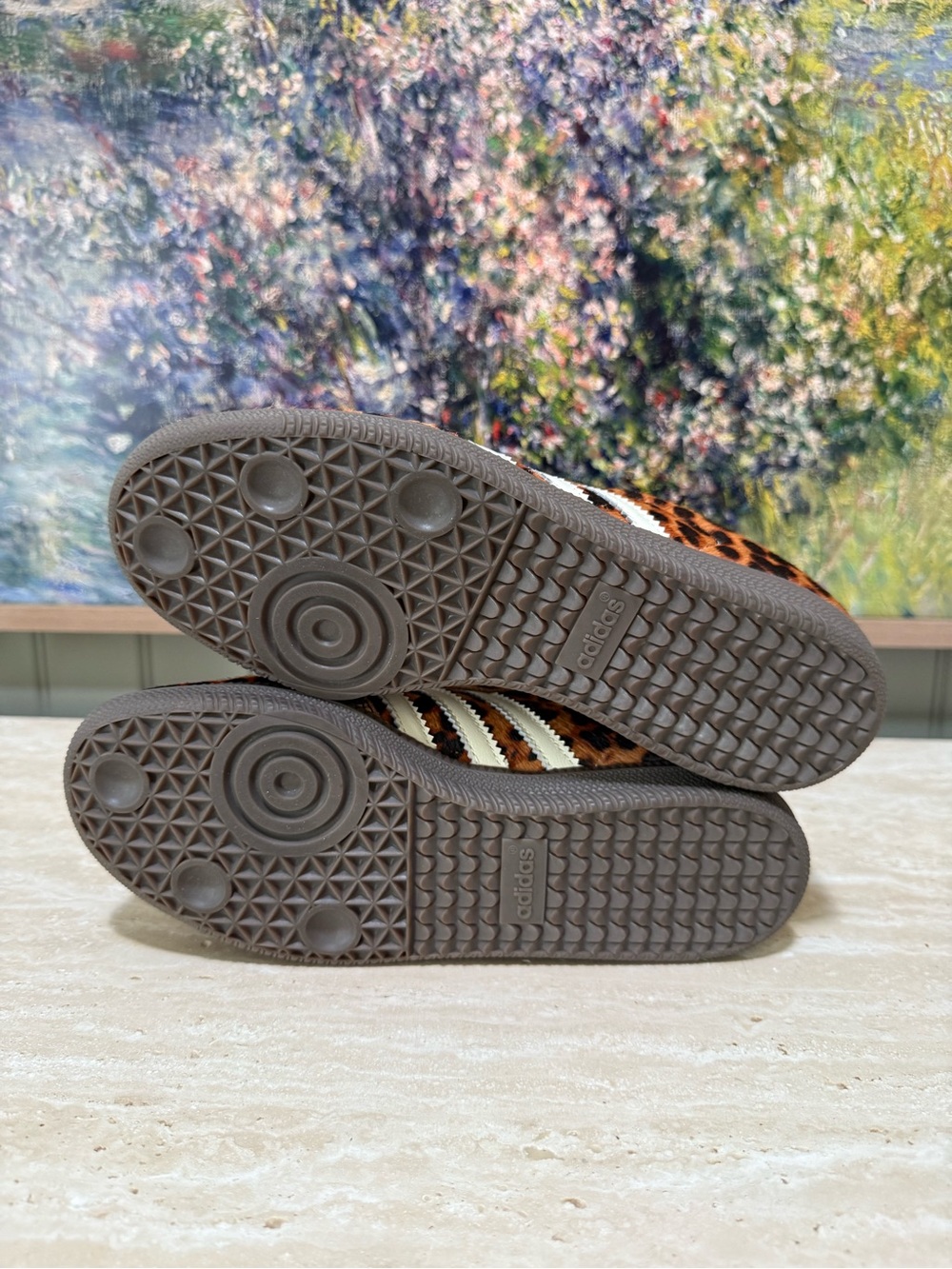 adidas Samba OG Sneakers in Leopard Print Calf Hair - US 7 - Picture 11 of 12